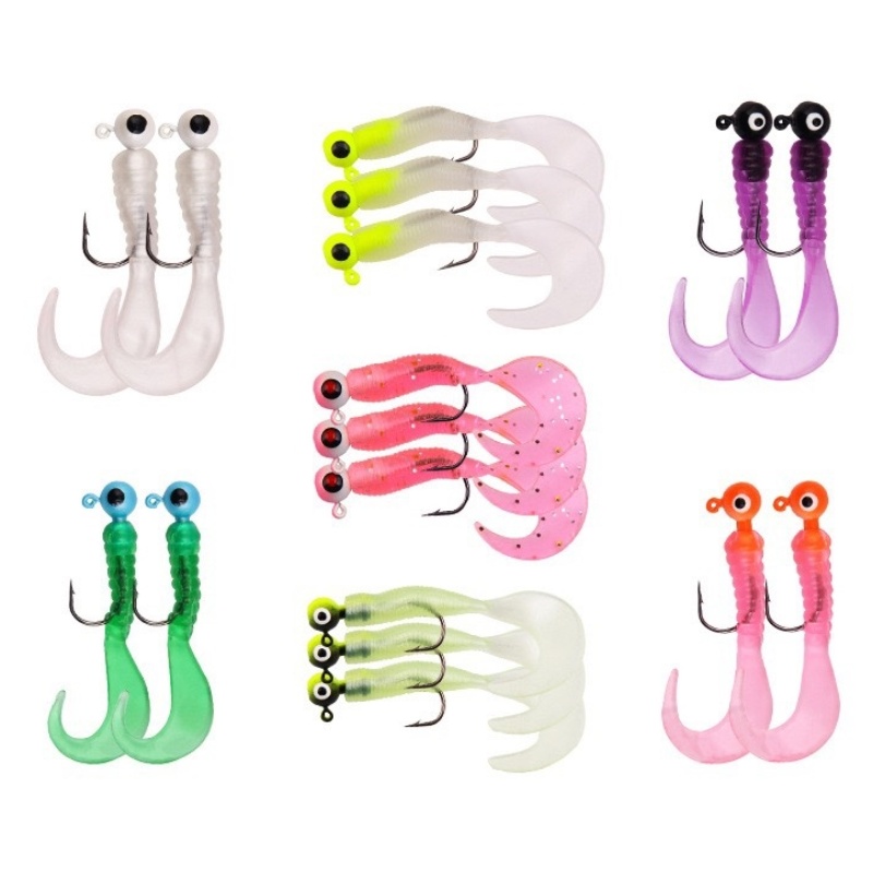 FISHHUNTER 피셔맨 그럽웜 지그헤드 루어세트 17개입 9,800원