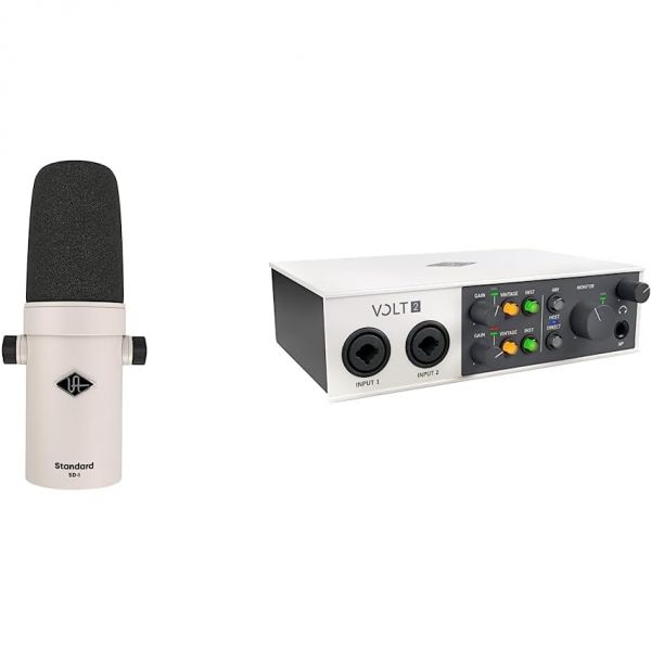 다이나믹 마이크 필수 오디오 소프트웨어로 녹음 팟캐스트 스트리밍을 위한 범용 SD-1 표준 다이내믹 화이트 UA 볼트 2 USB 인터페이스 400의 UAD 플러그인 포함 756,500원