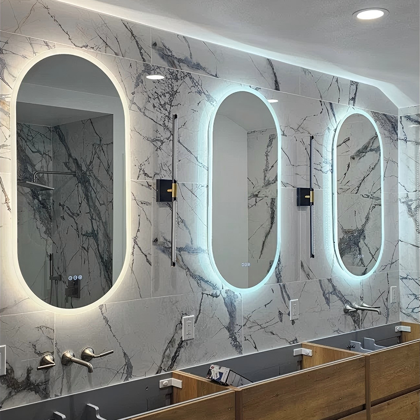 LUVODI 터치형 led 욕실거울 600x1200 조명 벽거울 3색조정 김서림 제거 밝기 조정 스마트 메모리성능 178,000원