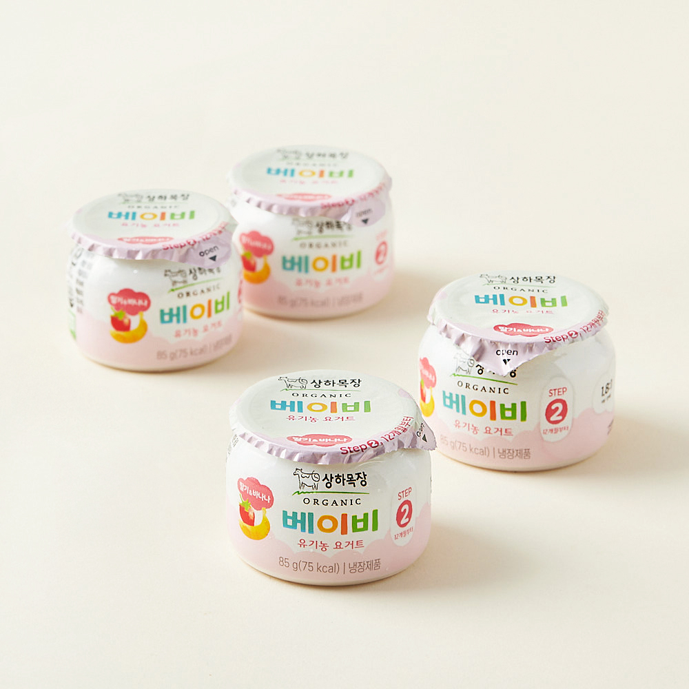 상하목장 베이비 유기농 요거트 딸기 바나나 4,300원