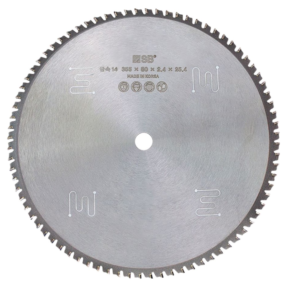 SB 금속 원형톱날 80날 GTH00006 355mm x 2.4mm x 25.4mm, 1개 100,800원