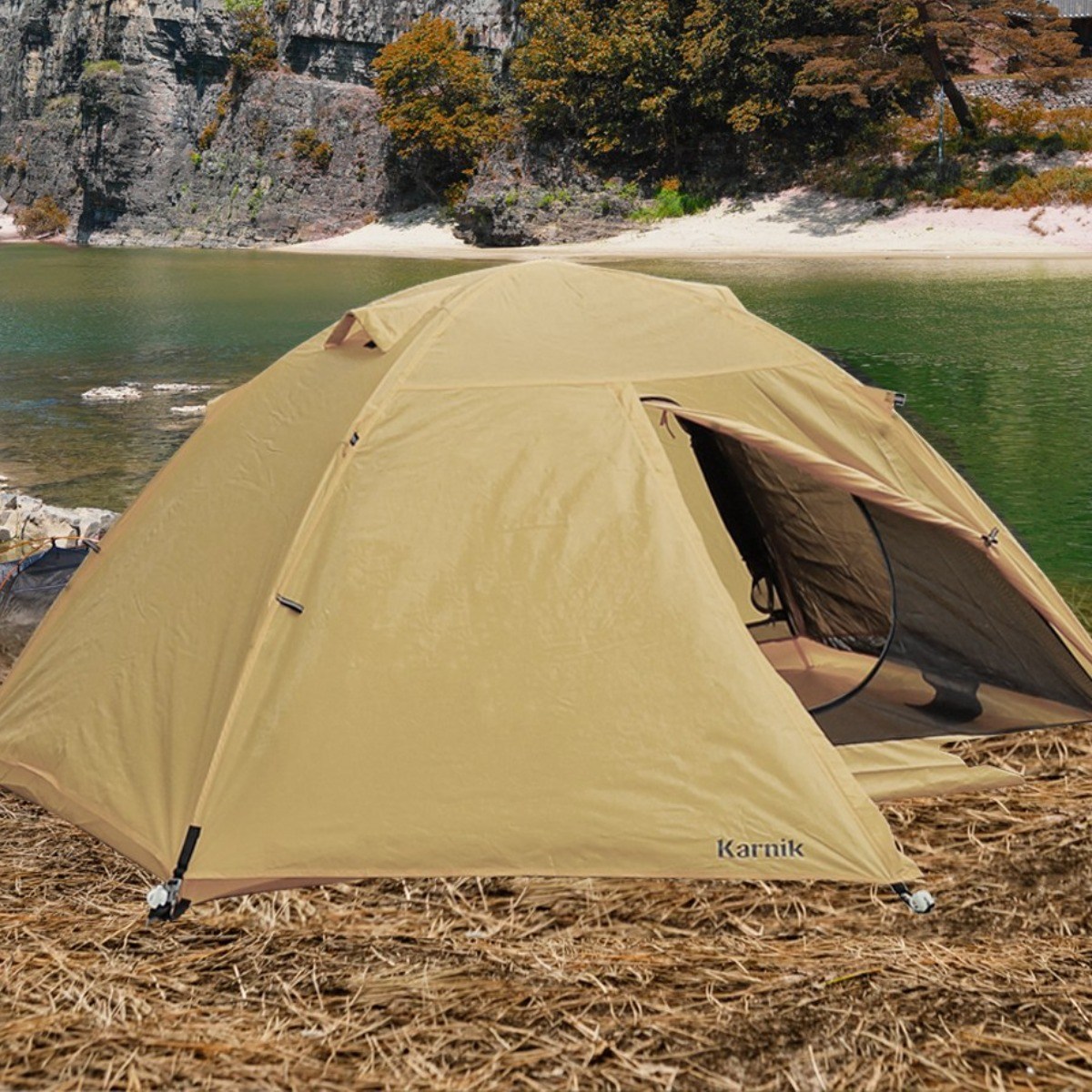 카르닉 시에나 백패킹 텐트 경량 텐트 세트, 메쉬 오트베이지(텐트+루프플라이C) 89,000원