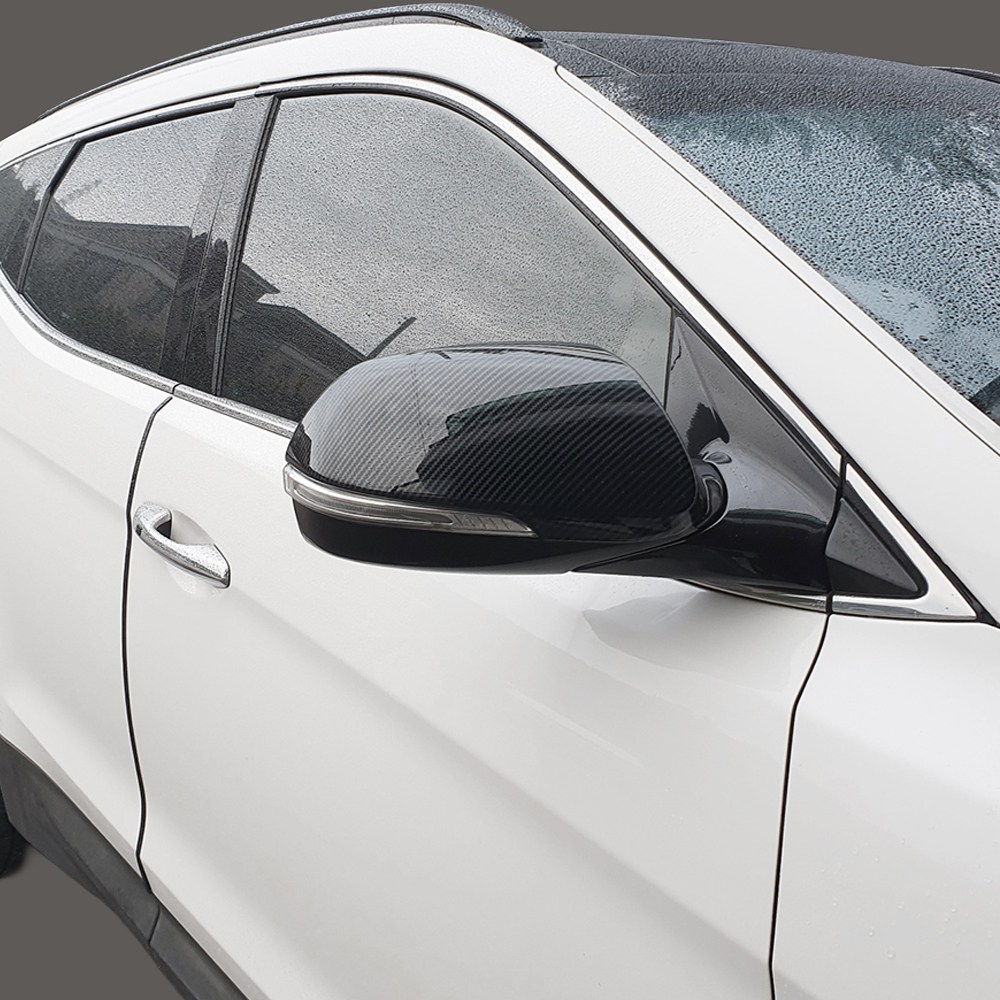 미켈라토 싼타페DM/더프라임 튜닝 실내 카본 몰딩 커버 수전사 튜닝 모음, 카본블랙_사이드미러커버(A타입)x2pcs, 기타 33,800원