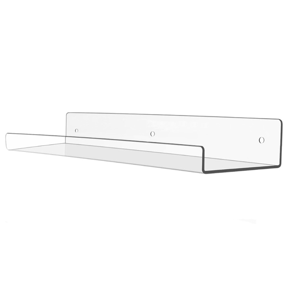 도림 투명 아크릴 무타공 선반 다용도 벽선반 진열대, 1단, 투명 1개 8,900원