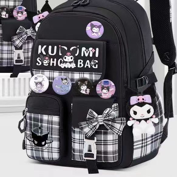Sorpci  Sorpci 산리오 쿠로미 초등학생 대용량 책가방 신학기 입학 1-6학년 증정 22종 세트 35,900원