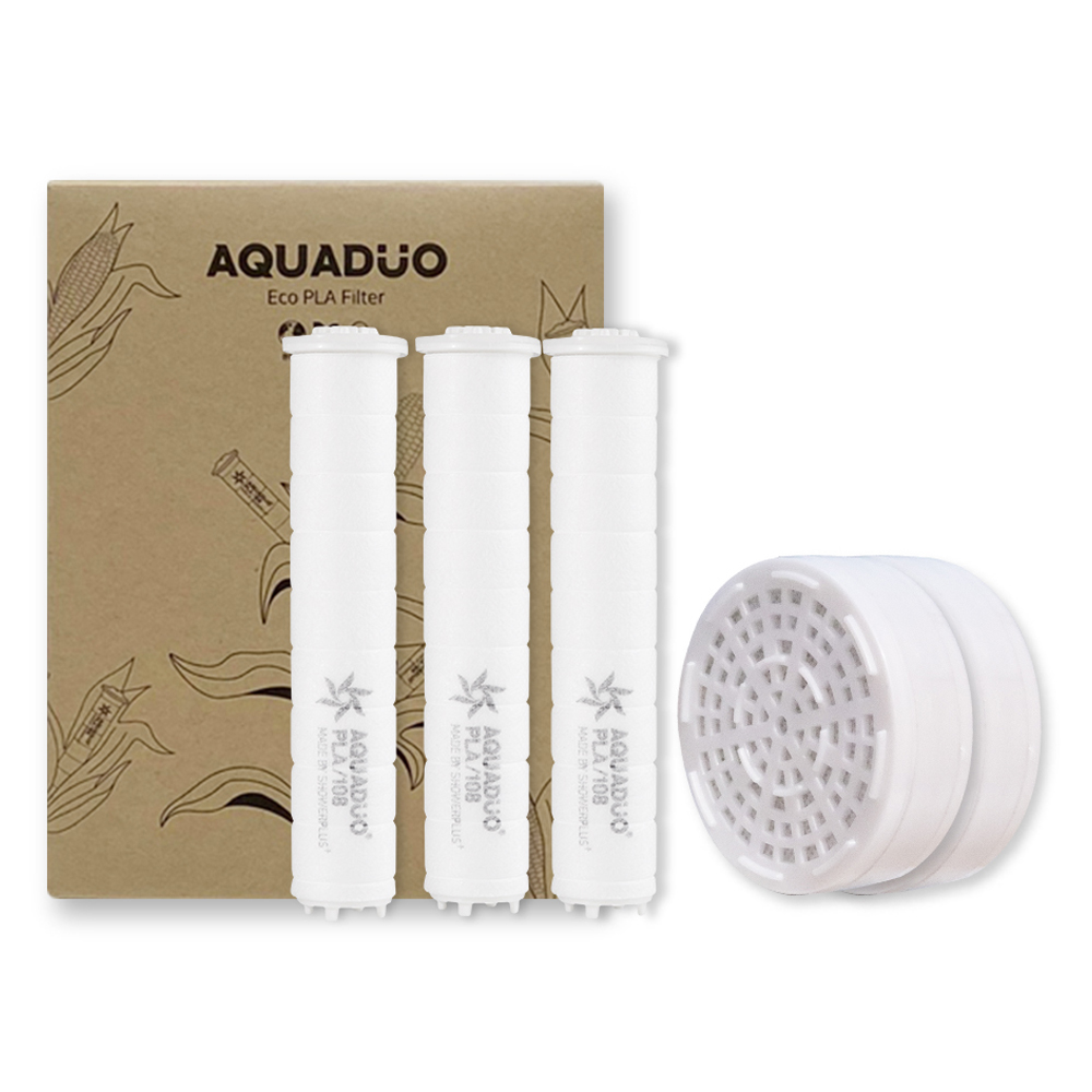 아쿠아듀오 PLA 생분해 샤워기필터 + ACF 헤드필터 세트 26,550원