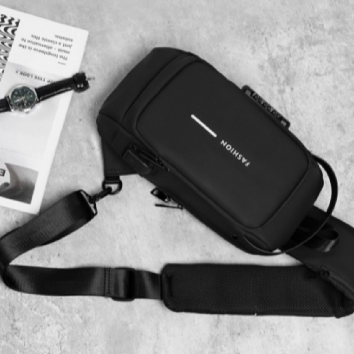 새로몰즈 올해 신상 안전잠금과 방수 캐주열 크로스 슬링백 도난방지백 17,570원