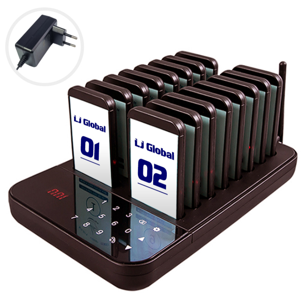 엘제이글 진동벨 무선 차임벨 호출벨 카페 커피 식당 테이블 업소용 콜 카드형 129,000원