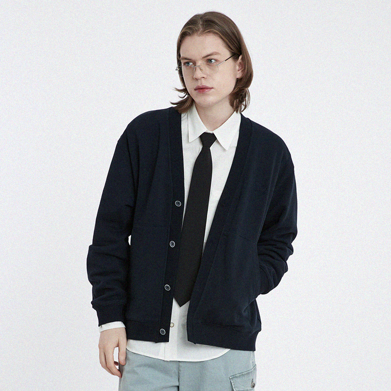 커스텀어스 헤비쭈리 남성용 V넥 프레피 가디건 CXS24FKCD801 76,300원