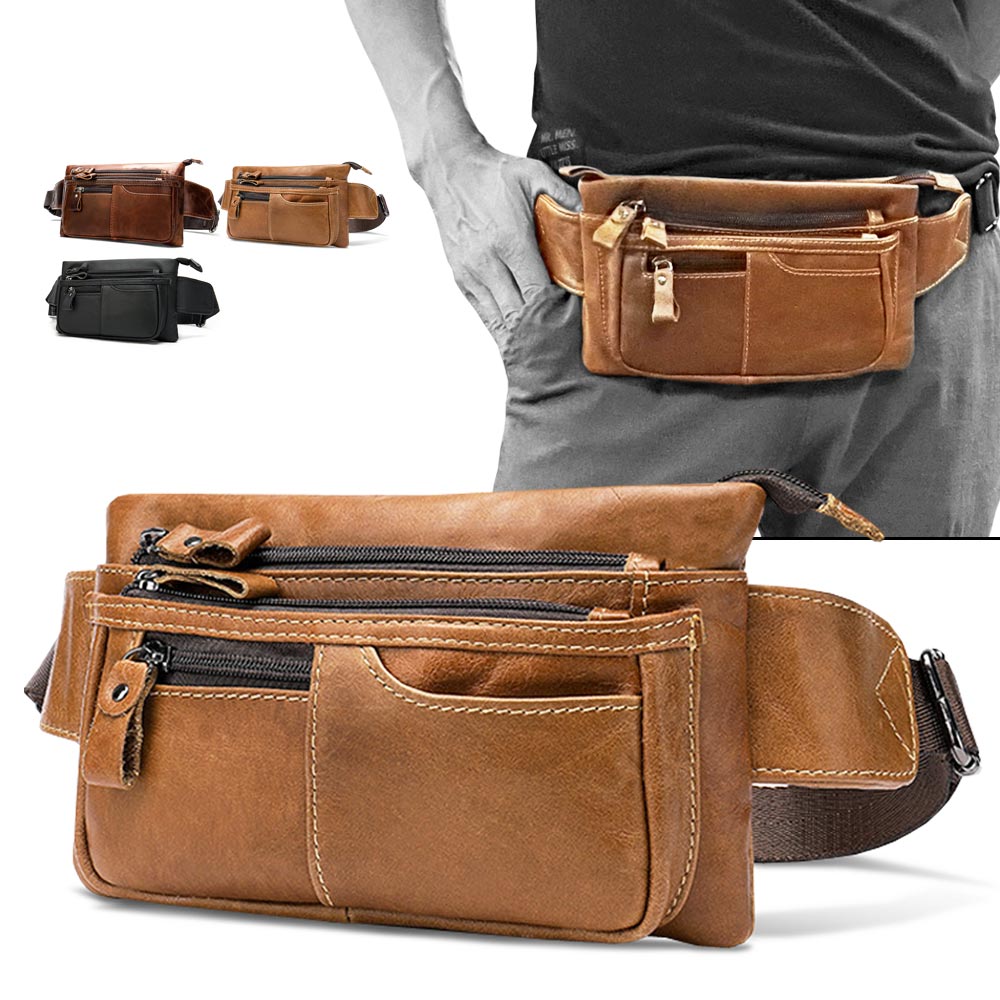 제이콥스타일 천연가죽 레이 멀티백 핸드폰가방 허리 미니 크로스백 남자 폰 가방   케이스 소가죽  여행 휴대폰 가방 38,800원