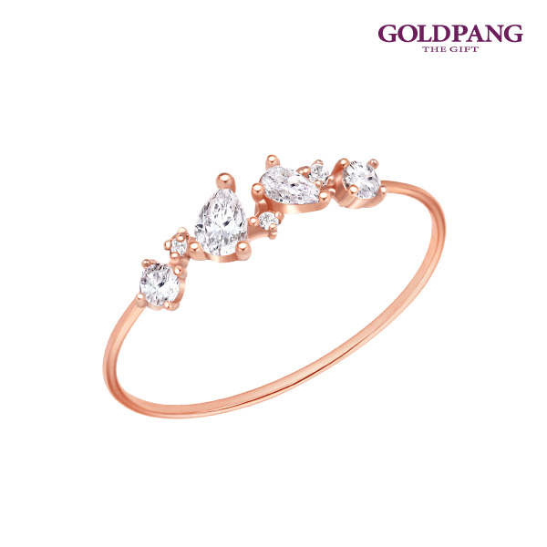 골드팡 14k,18k 퓨어크리스탈 반지 299,000원