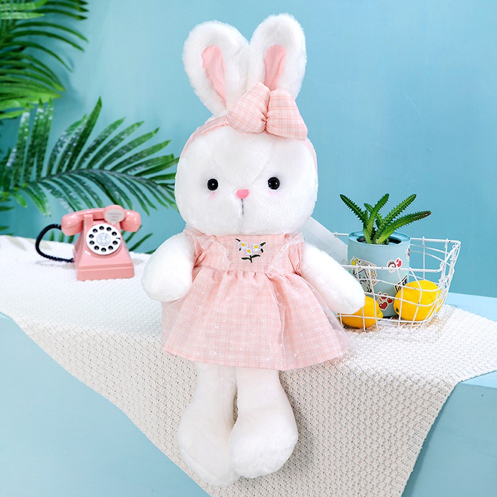 669귀요미 토끼인형 원피스 토끼인형, 1개, 핑크, 38cm, 현재가 14,490원