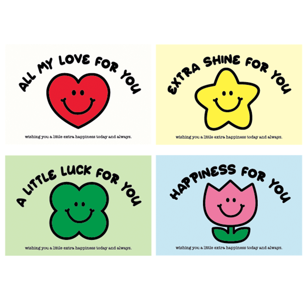 포포샵 메세지카드 + 편지봉투 4종 혼합 세트 6,900원