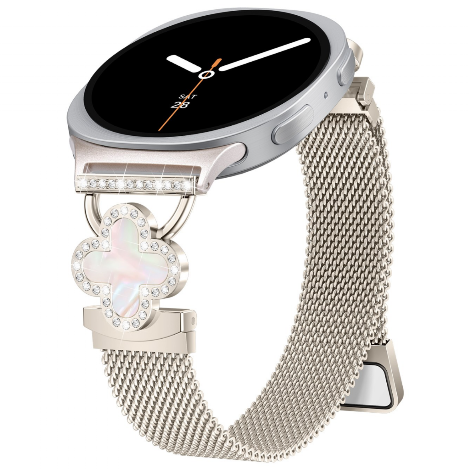 갤럭시워치8 호환 슬림 메탈 밀레니즈 마그네틱 여성 스트랩, 스타라이트 18,900원