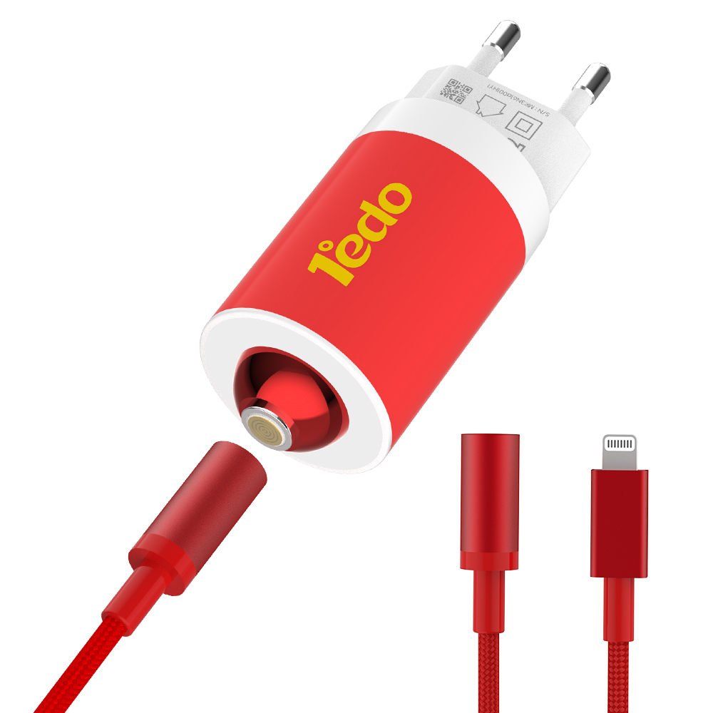 1edo GaN 65W PD PPS 마그네틱 고속 충전기+ C타입 5A/1.8M 케이블, 1세트, 레드 50,000원