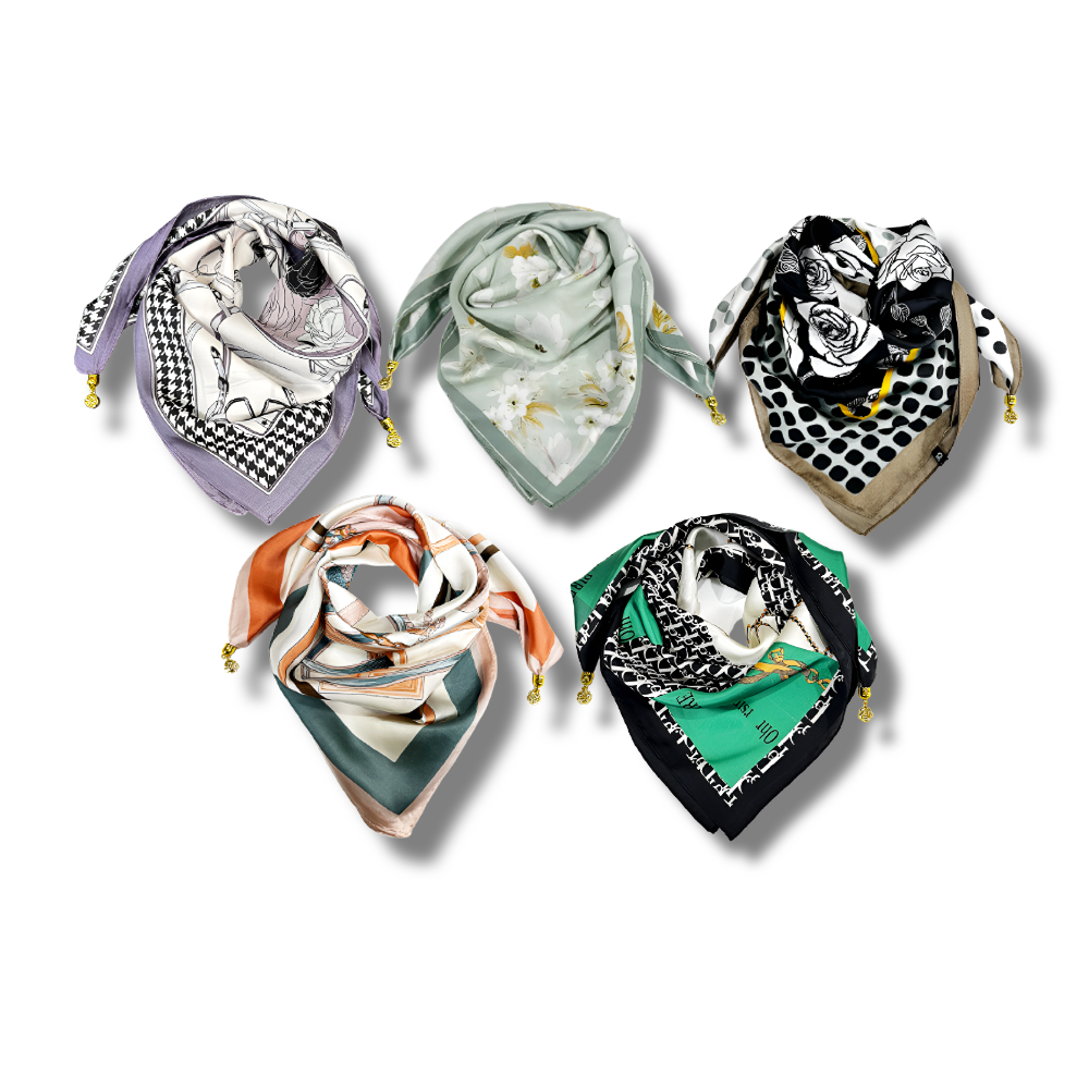 누아니 부드러운 자석 여성 스카프 사각 5종세트 23,000원