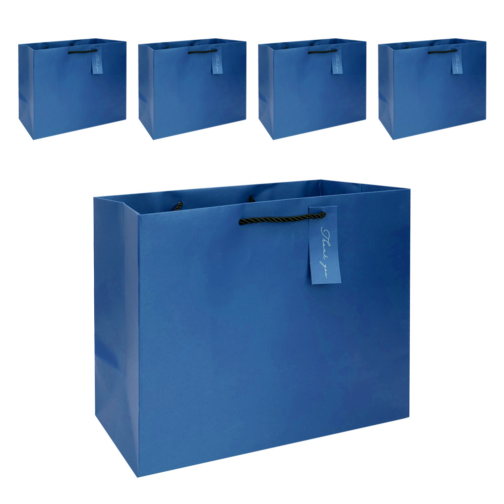 리드홈 고급 펄 답례품 와이드형 쇼핑백, 네이비, 5개 9,900원