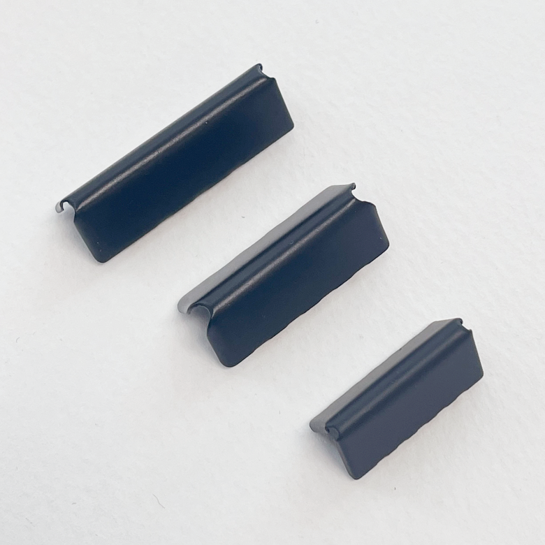 헤세드 고급) 가방끈,벨트 금속 끝쇠, 끝도매 네임택 마감장식(2개), 매트블랙, 1개 800원