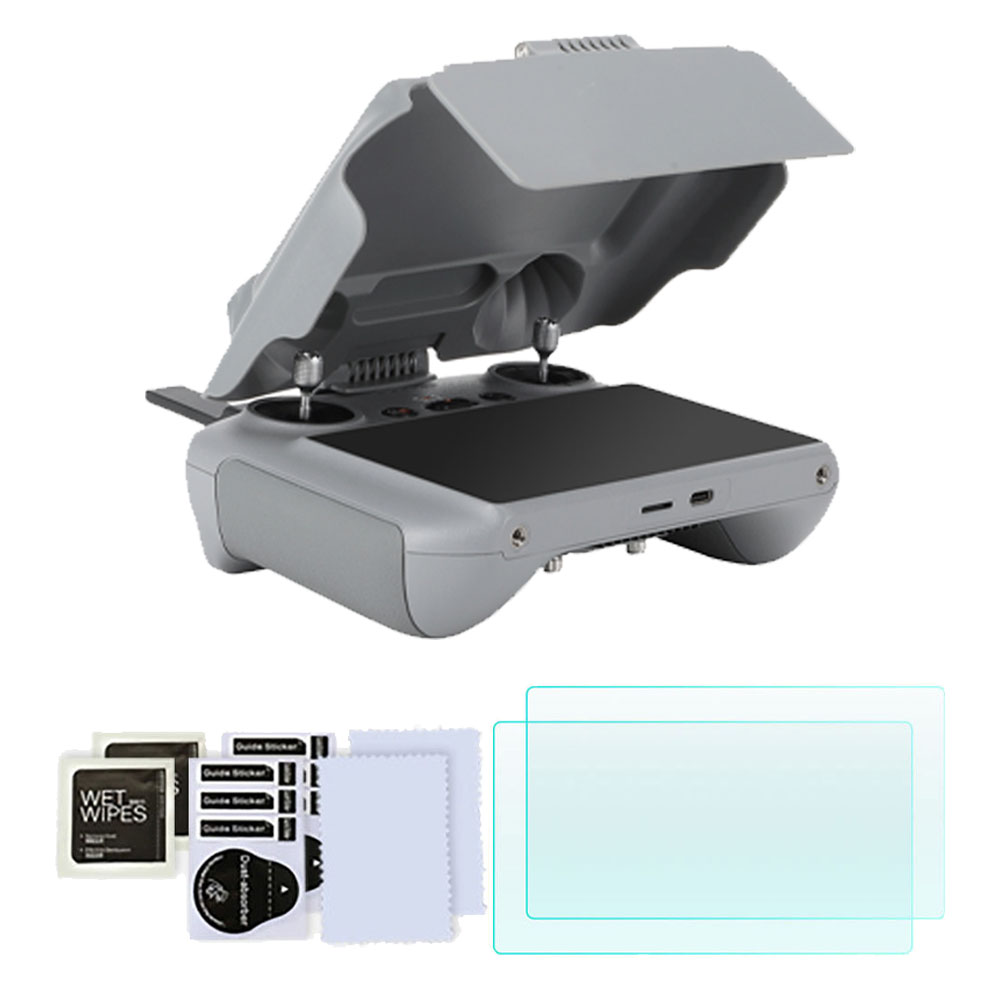 써니라이프 dji RC2 썬후드 커버케이스+액정보호 강화유리필름 패키지 아바타360/미니5프로/매빅4프로/에어3s/플립 드론 조종기 액세서리, 1세트, RC2 썬후드커버 케이스+액정보호 강화유리필름 2매 32,900원