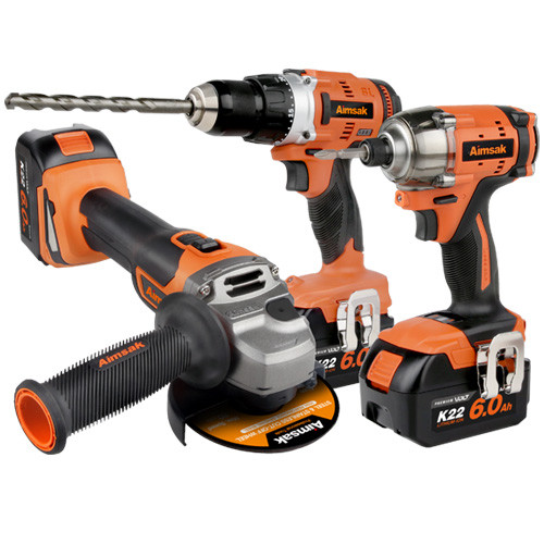 아임삭 전동 공구 충전 3콤보 그라인더 & 임팩트 드라이버 & 해머 드릴 BL22GMT 21.6V 6.0Ah, 1개 782,510원