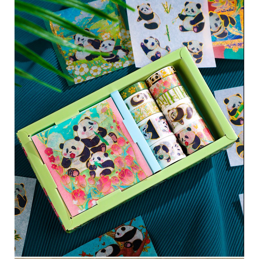 스티커 선물 귀여운 일러스트 테이프 팬더 마스킹 푸바오 판다 마테 11,400원