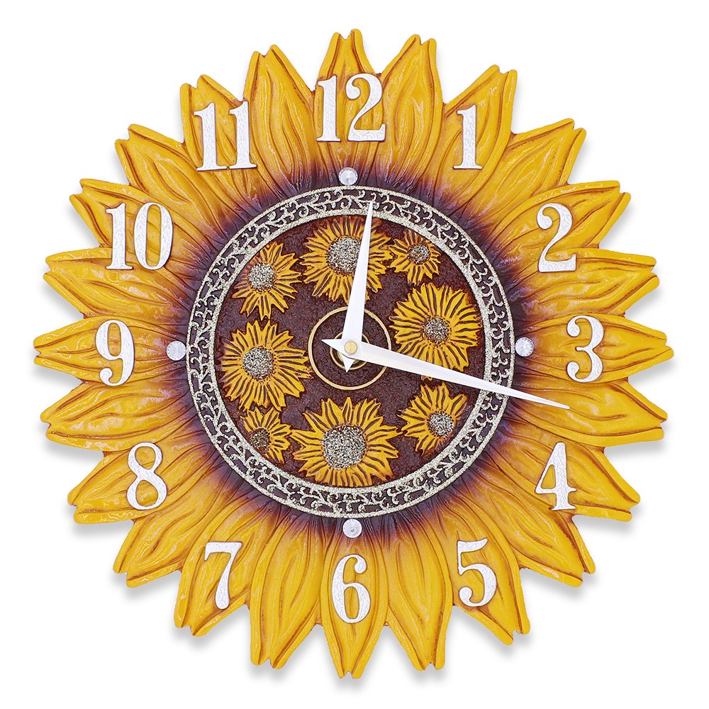 골드디자인 부자되는 엔틱 해바라기 무소음 인테리어 벽시계, CL A02 (대) 74,500원