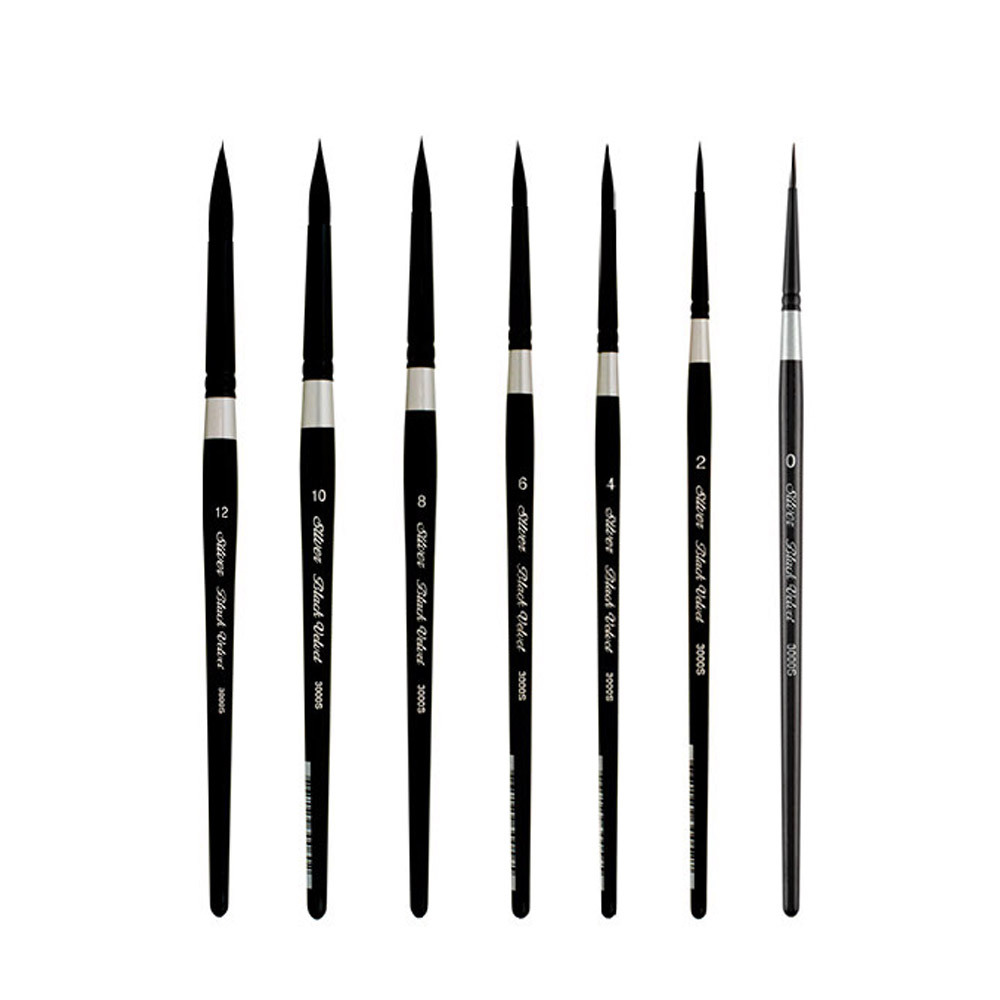 실버브러쉬 3000S-0호 블랙벨벳 Short Round 숏핸들 수채화붓 17,800원