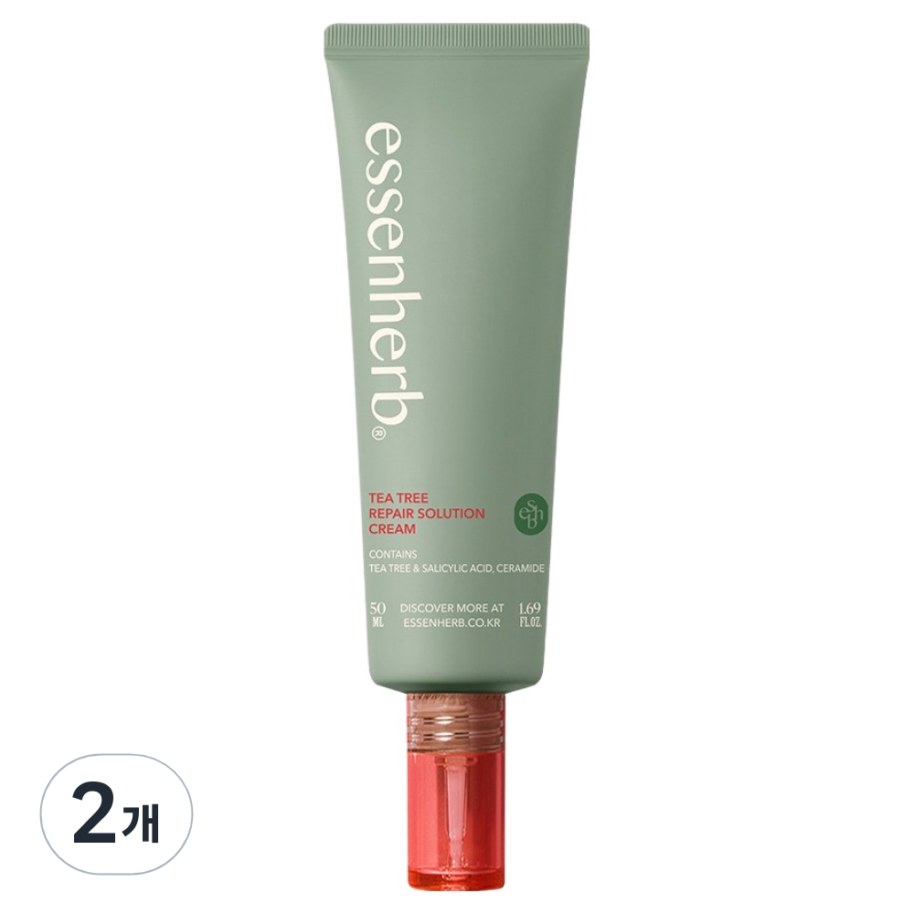 에센허브 티트리 리페어 솔루션 크림, 2개, 50ml 39,730원