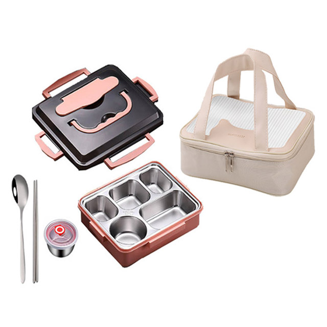 힙앤바디 304스테인리스 도시락 가방 세트, 핑크, 1개 18,700원