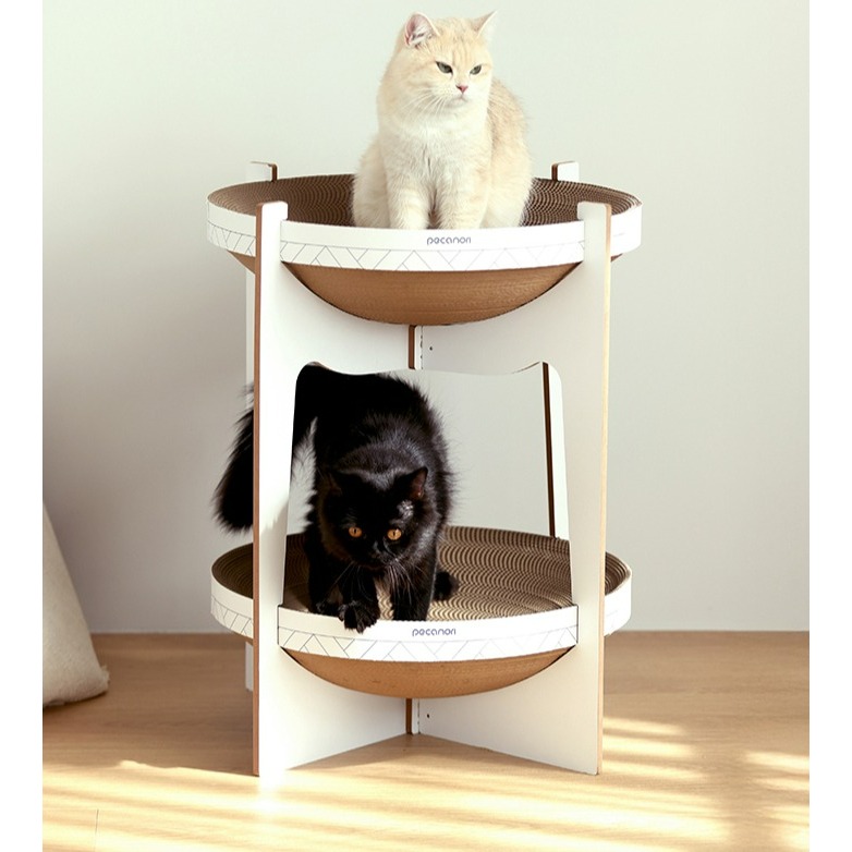 피카노리 고양이 2단 스크래칭 보드 종이 스크래쳐 캣타워 PECA3725 44,900원