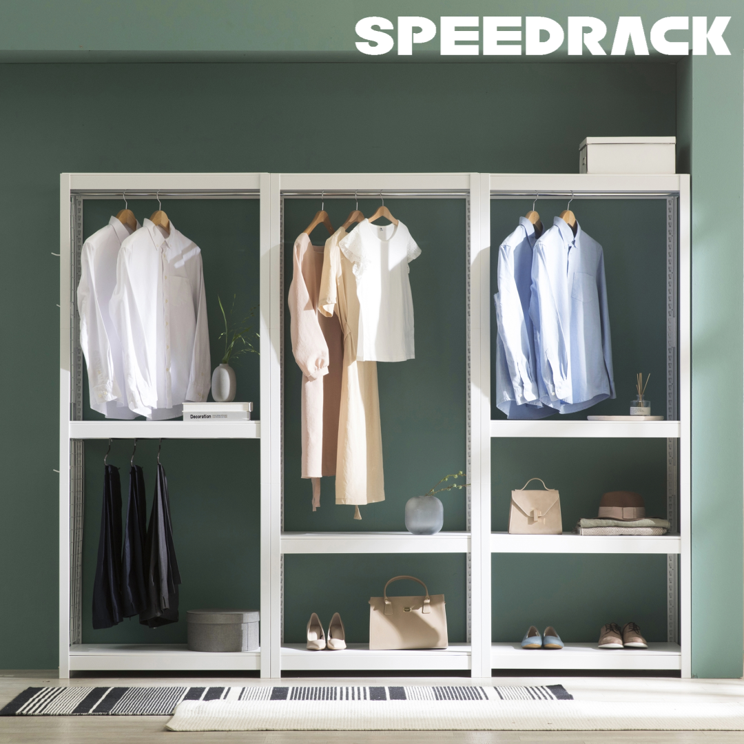 스피드랙 홈던트하우스 행거 가로 1000mm 모음 조립식 드레스룸 시스템행거 121,400원