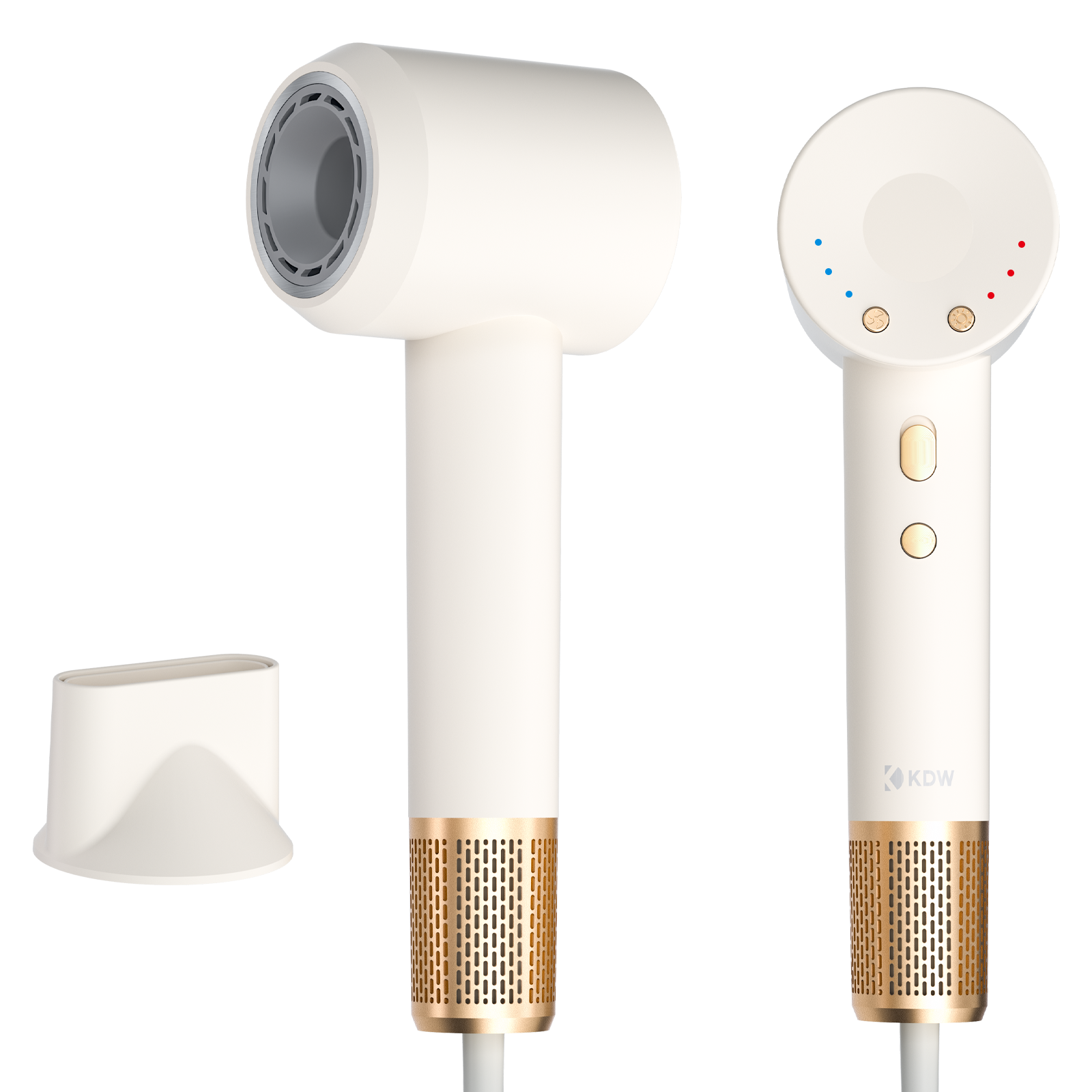 KDW 초고속 음이온 미니 헤어드라이기 BLDC전문가용 가정용 드라이어 1600W + 자기흡입 노즐, 샌드골드, YEY-GS87 31,900원