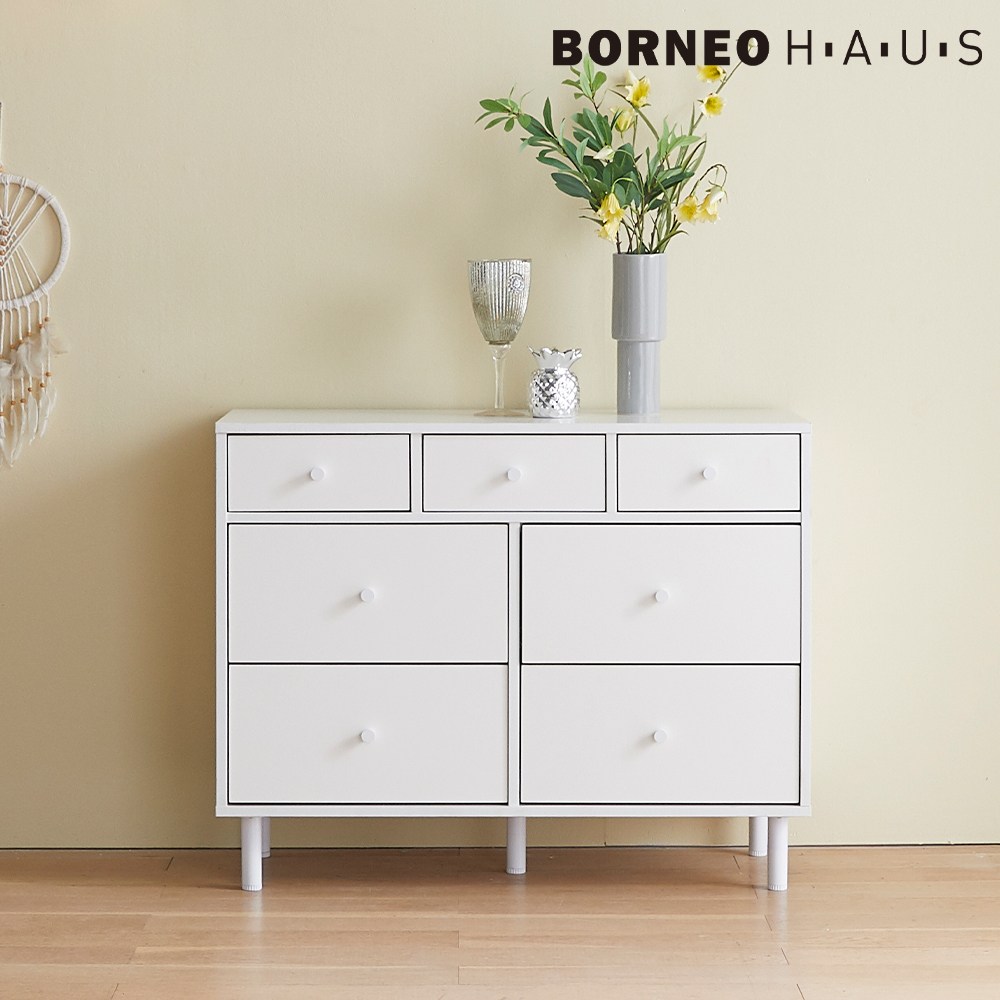 보루네오 엘리브 화이트니스 900 3단 7칸 화이트 서랍장 pn352 118,000원