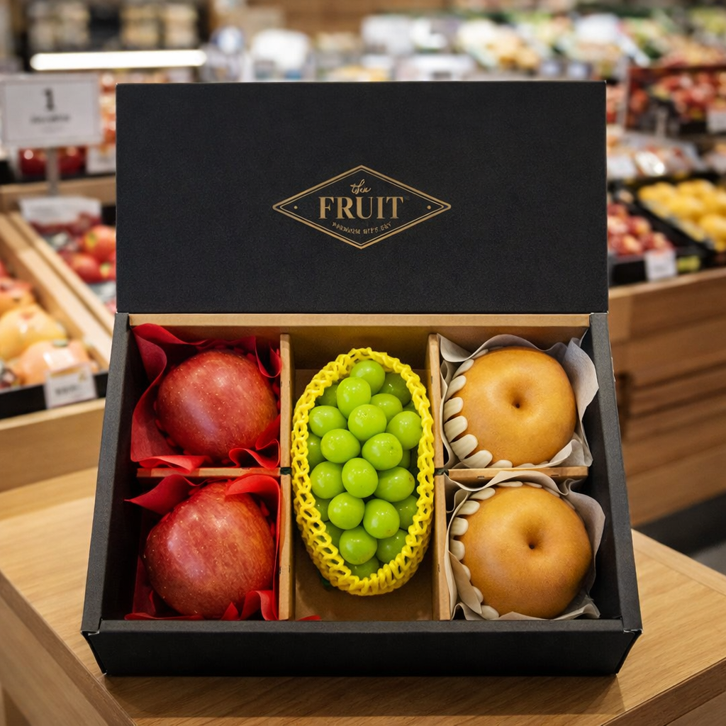 [사계담음] 백화점납품 명품 혼합과일선물세트 3kg 사과 배 샤인머스켓 프리미엄 명절선물세트 76,000원