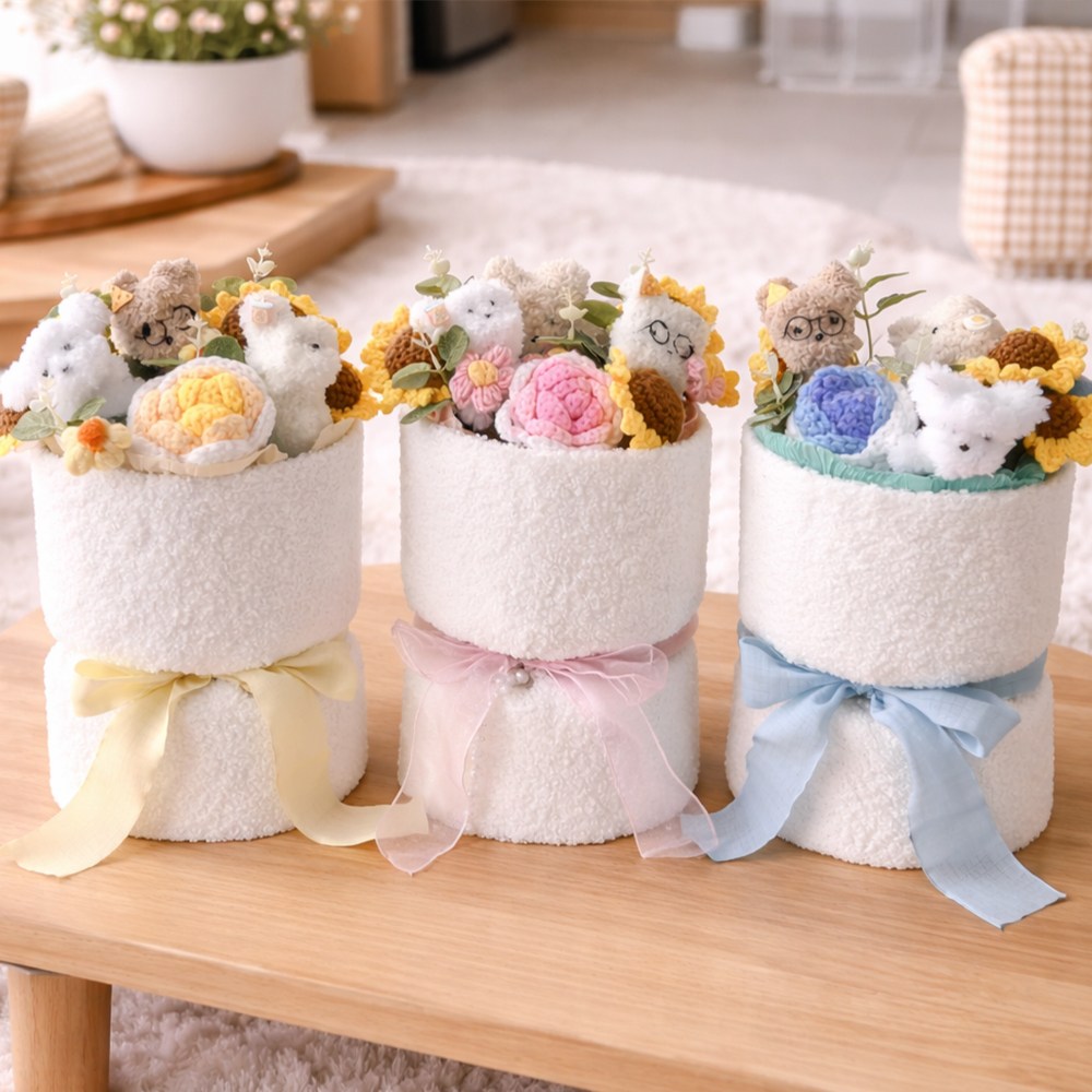 아크디 졸업식 입학식 학예회 인형 꽃다발, 1개, 블루 19,100원