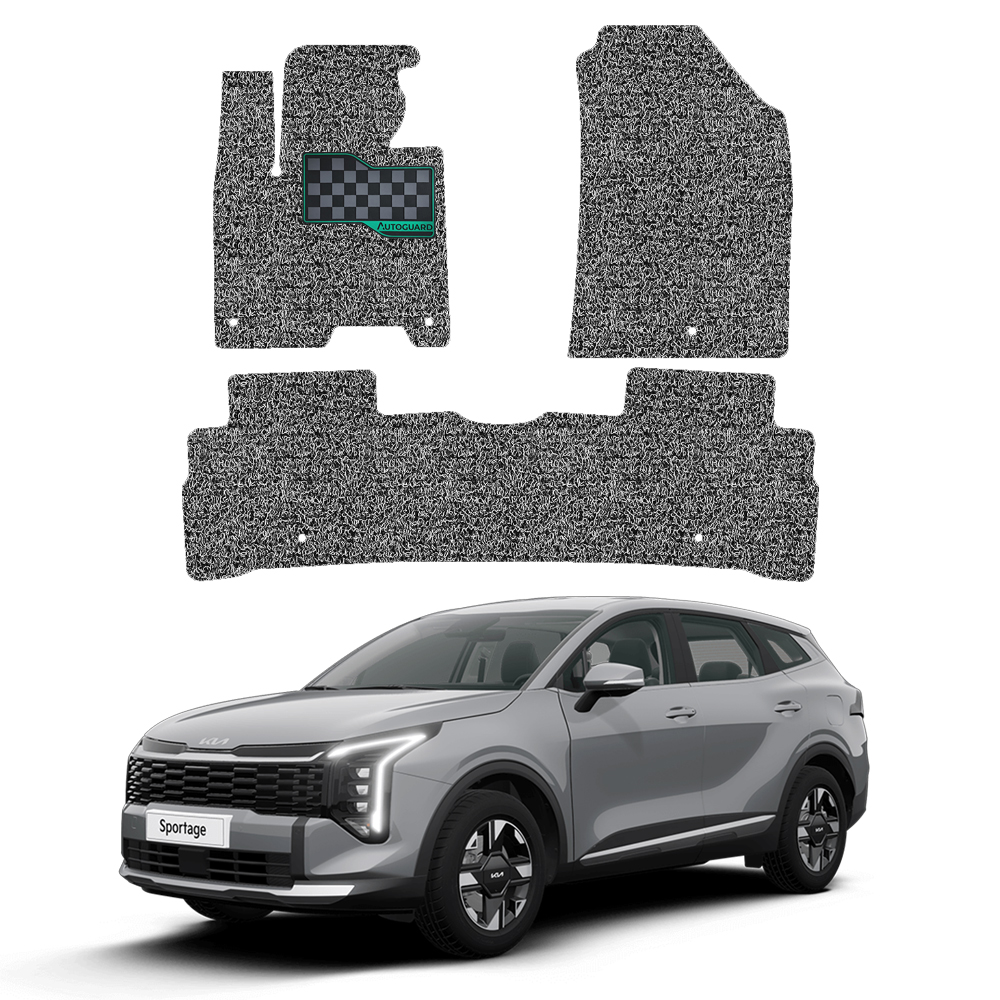 오토가드 체커보드 실리콘 발판 자동차 코일매트 확장형, 그레이, 더 뉴 스포티지 NQ5 가솔린 / LPG 공용 2024.11~ 50,000원