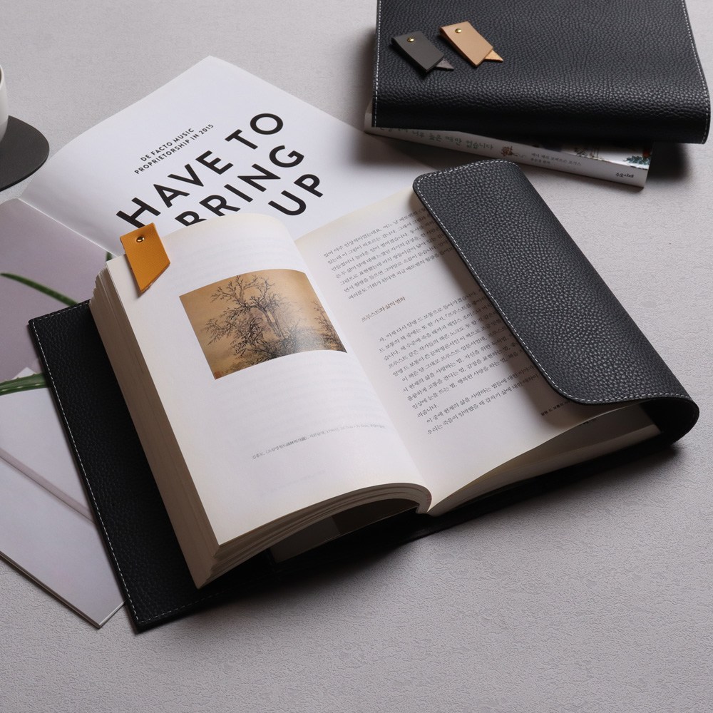 [각인가능]오브리즈 국내제작 토고가죽 북커버 책커버 A5 B6 다이어리 커버, 1개, 블랙 10,700원