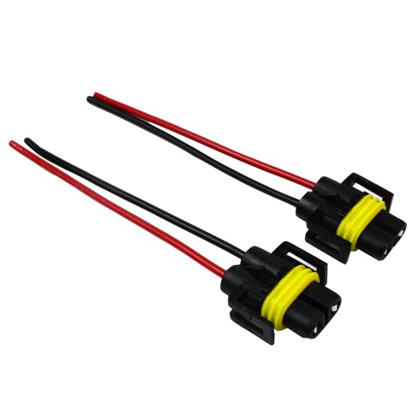 2pcs 배선 하네스 소켓 12-24V H8/H9/H11 배선 헤드 라이트 램프 소켓 헤드 라이트 안개 램프 용 자동차 액 10,600원
