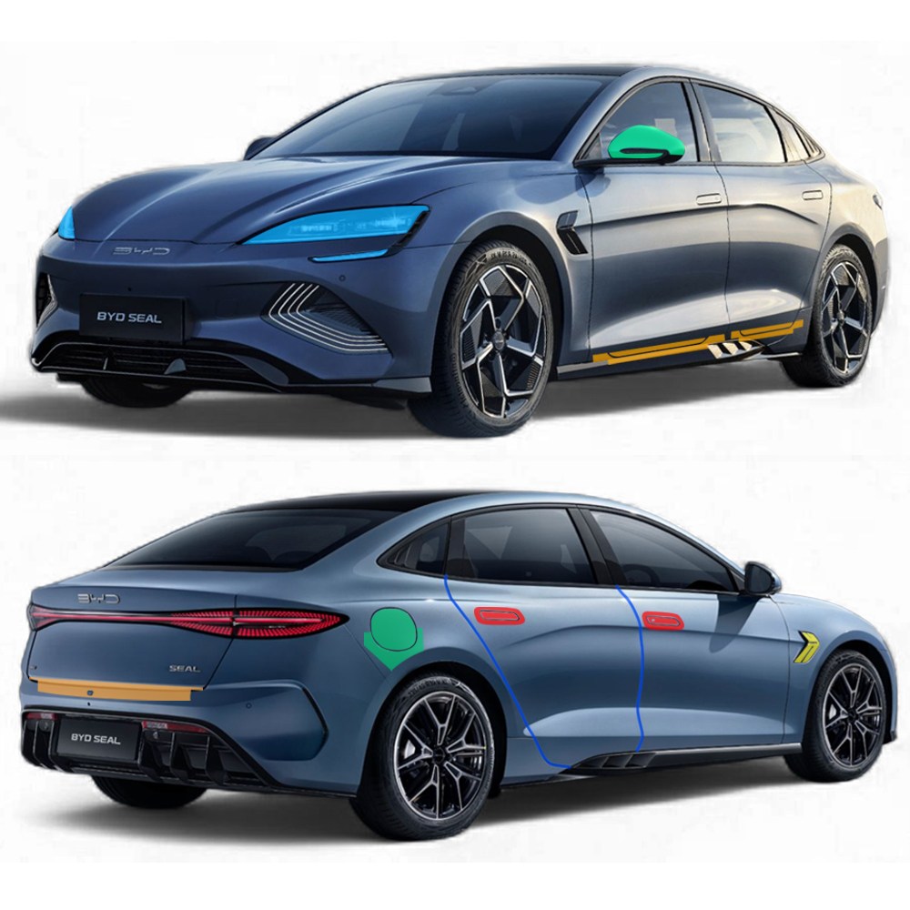 스킨엑스 BYD 비야디 씰 SEAL 외장필수 패키지 PPF 차량보호필름, 1개, 투명 110,000원