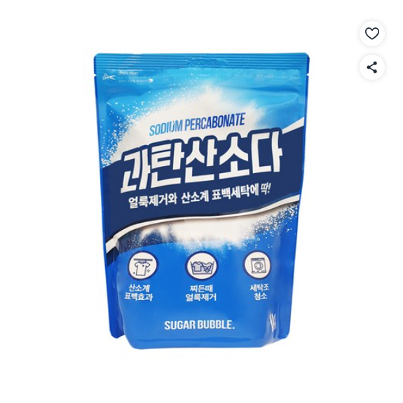 슈가버블 과탄산소다 1kg, 1개, 1kg, 1개 7,200원
