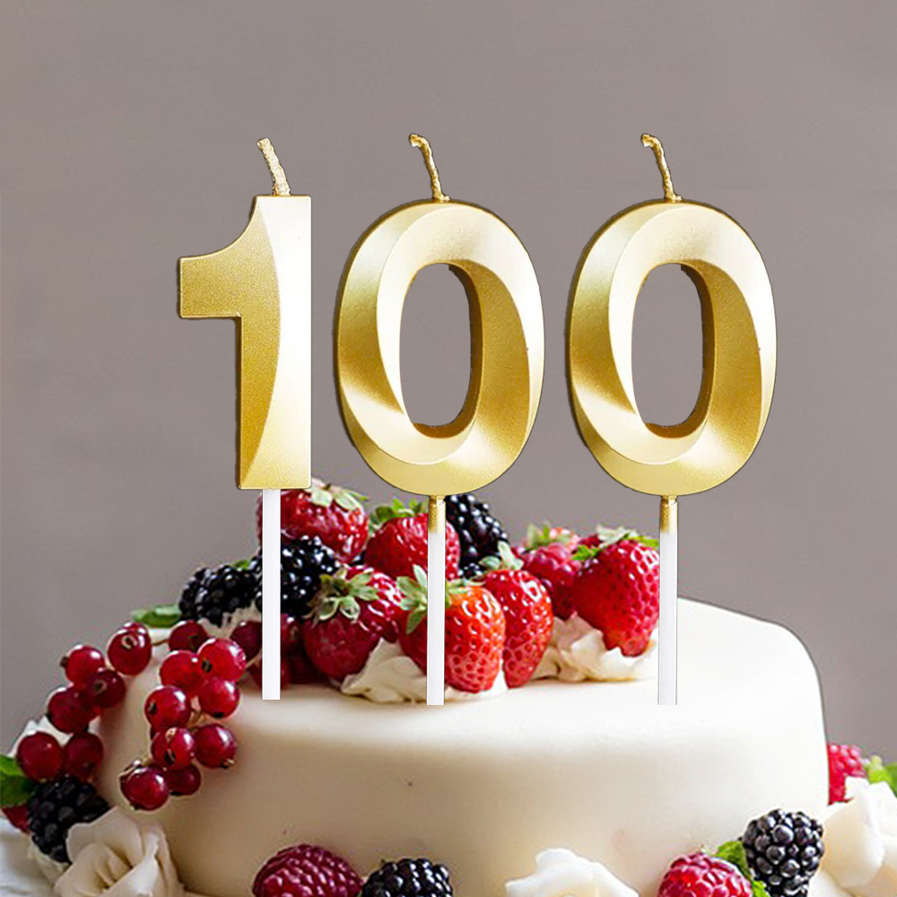 빅사이즈 생일초 케이크픽 특이한 메탈릭 골드 숫자초, 45g, 1개, 100 13,900원