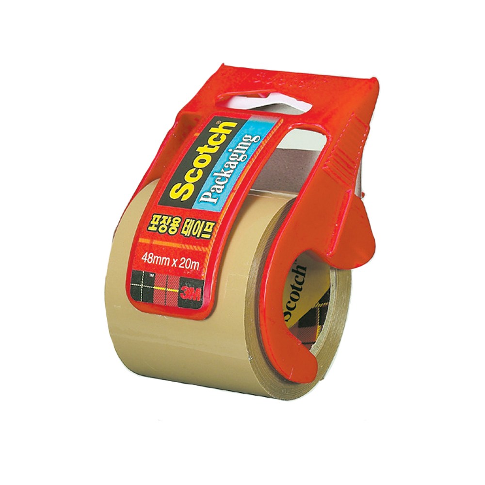 3M 갈색 박스테이프 132D 48mmx20m 포장용 커터기포함 2,850원