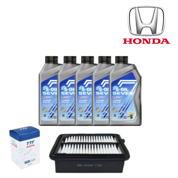 혼다 어코드 0W20 엔진오일 + TTF 오일필터 + 에어필터세트, 1세트, 10세대 하이브리드 63,000원
