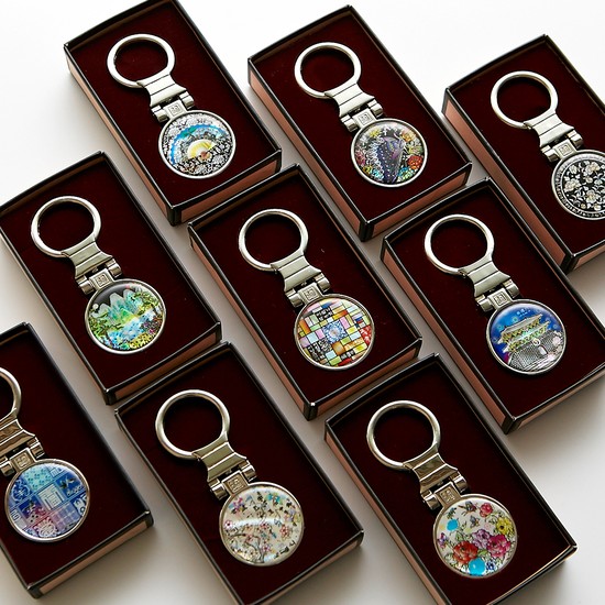 한국전통 자개 열쇠고리 풀턴방식 키링 외국인선물 기념품 7,800원