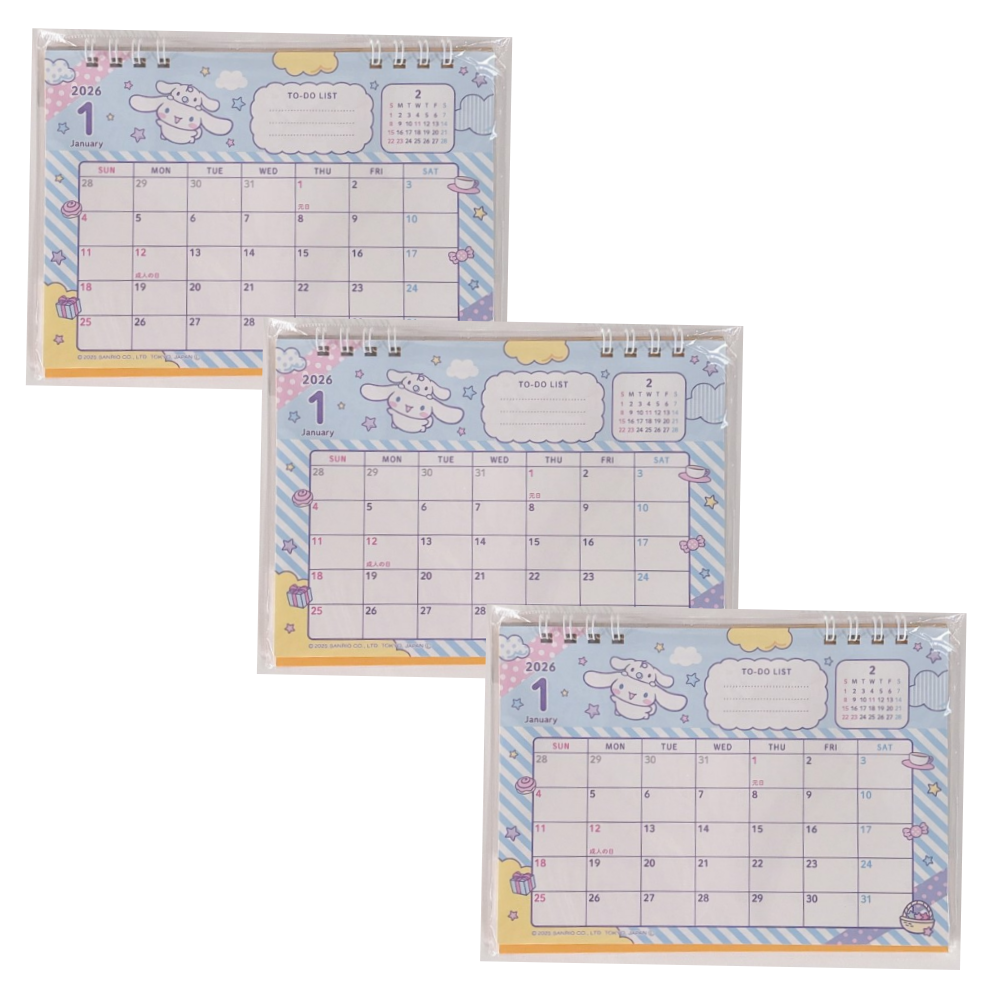 2026년 산리오 미니탁상달력 시나모롤달력 신상달력 탁상달력 데스크캘린더 일본수입달력 연말선물 새해선물 일본휴일표기 굿즈달력 산리오굿즈 인기캐릭터 달력 19,900원