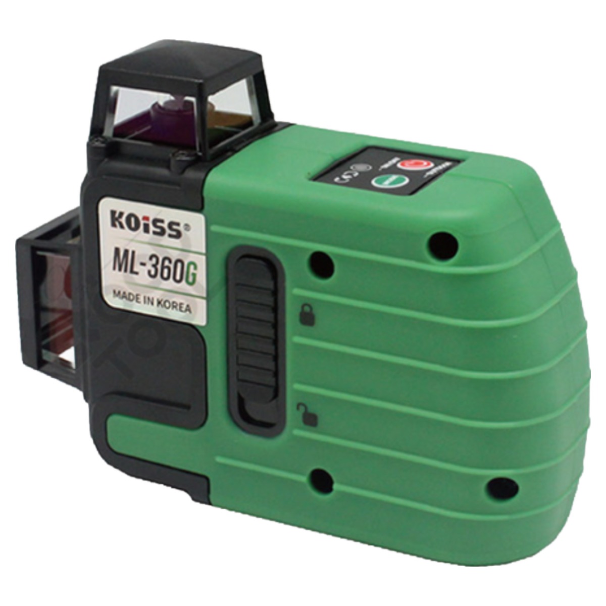 KOISS ML-360G 레이저레벨-그린빔 4V4H1D 6배밝기, 1개 220,000원