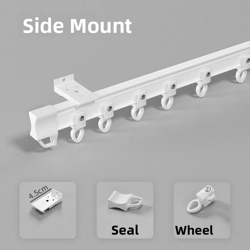 측면 커튼레일 천장형 장착형 커튼 레일 트랙 이중 슬라이드 후크형 알루미늄 트랙 18,700원
