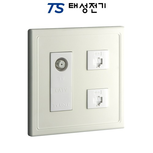 태성전기 베코 보노 아이보리 8P2구+CATV 3방(2개용) 17,100원