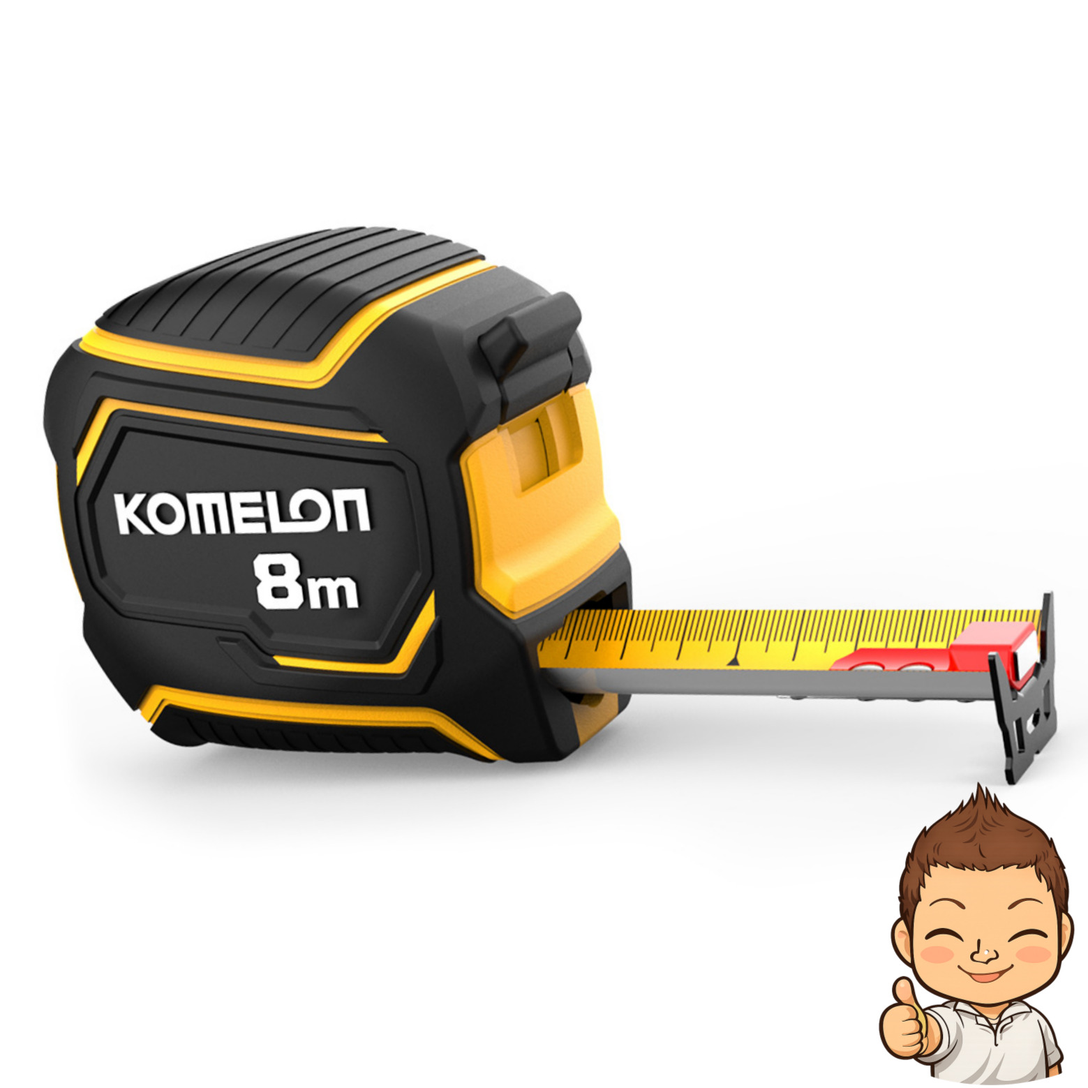 코메론 컴팩트 몬스터 줄자 8m x 32mm KMC-94M 자석훅 목수 광폭 목공 인테리어 눈금자 19,600원
