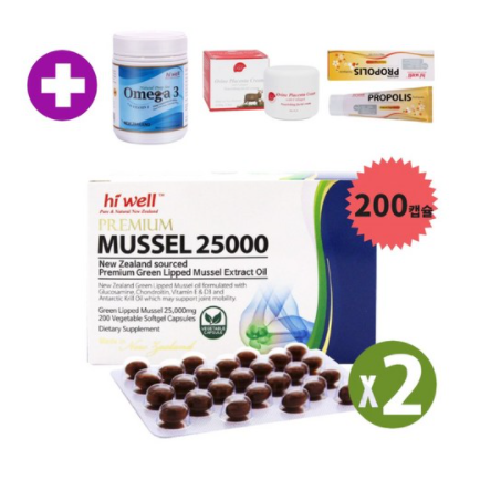 엘제이몰 [하이웰] 초록입홍합 오일 25000mg 200 베지소프트젤 579,600원